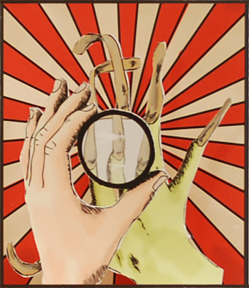 Shockheaded Peter (based on the Struwwelpeter by Heinrich Hoffman), 2010 Accordion fold pop-up, 4.5 x 3.75 inches, edition of 50.