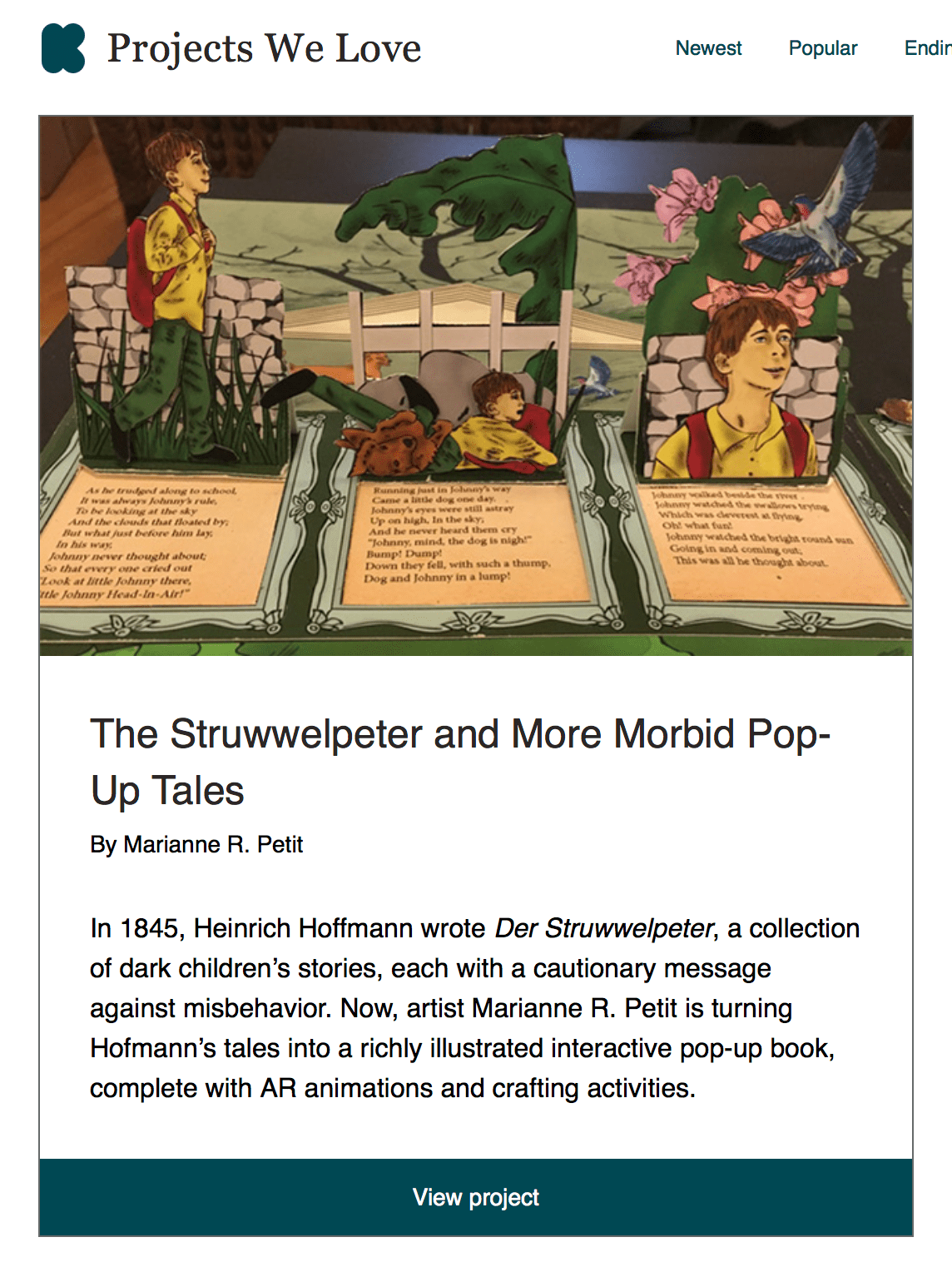 Kickstarter Projects We Love