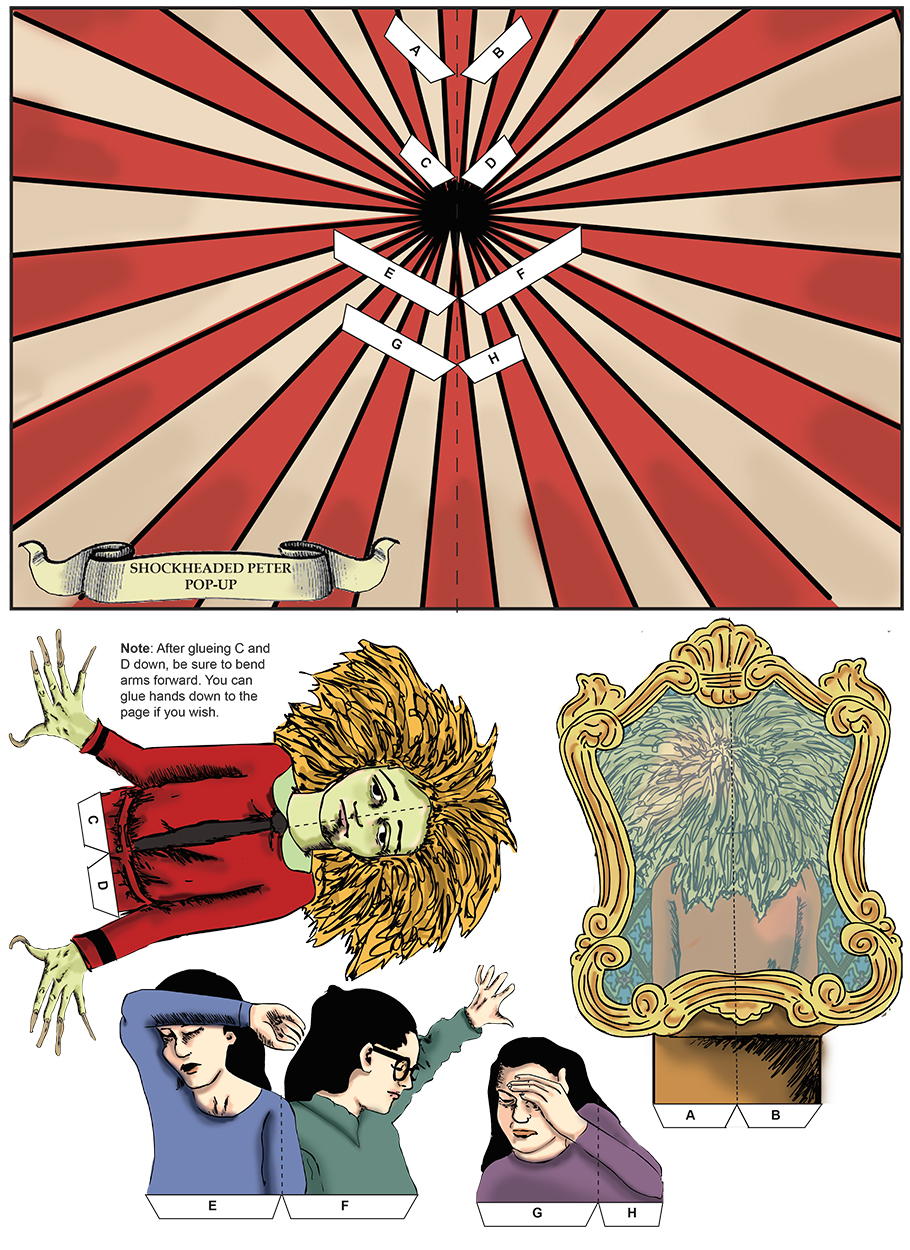 Prototype of Shockheaded Peter Pop-Up Spread