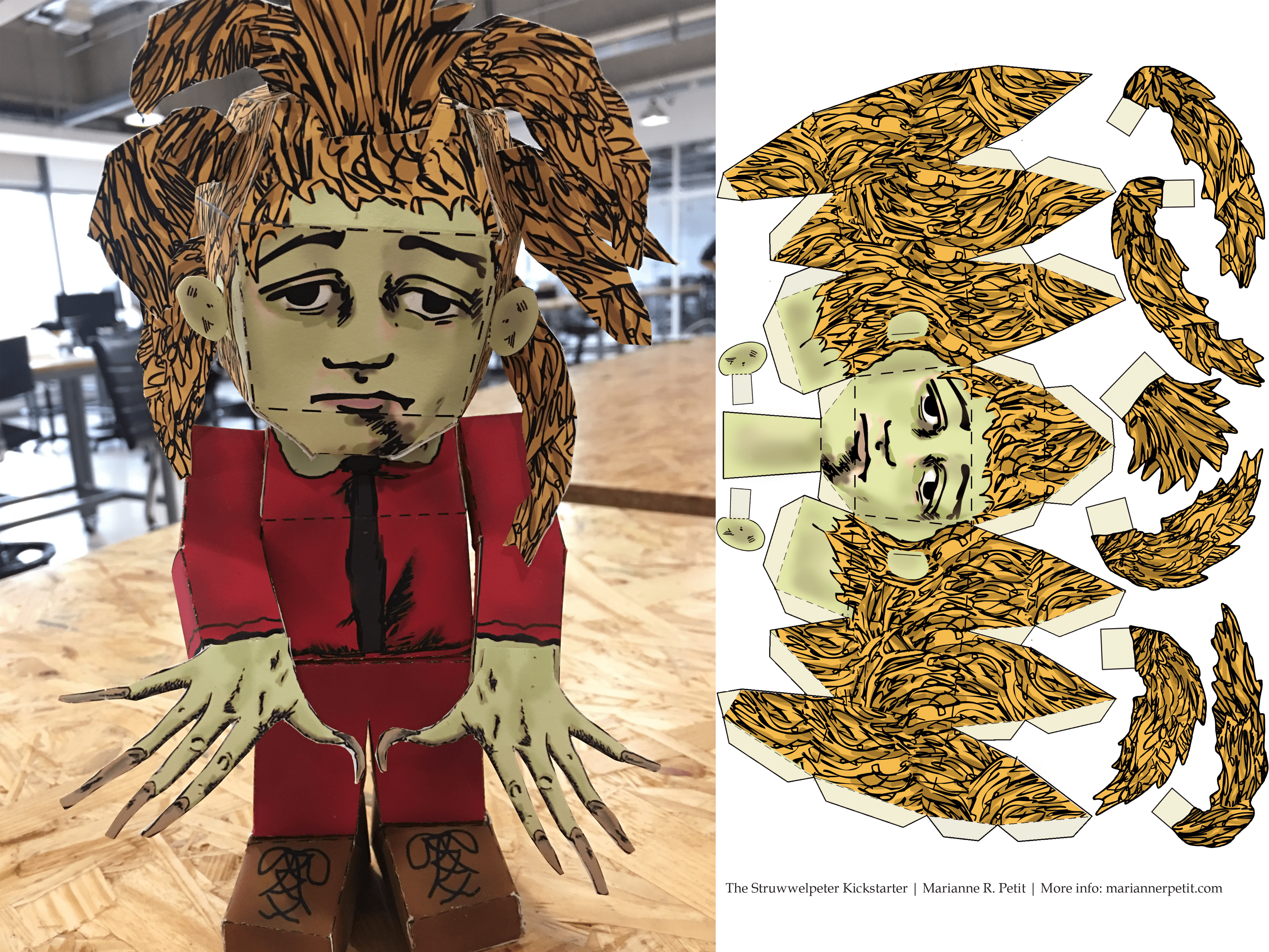 Shockheaded Peter 3D Paper Craft