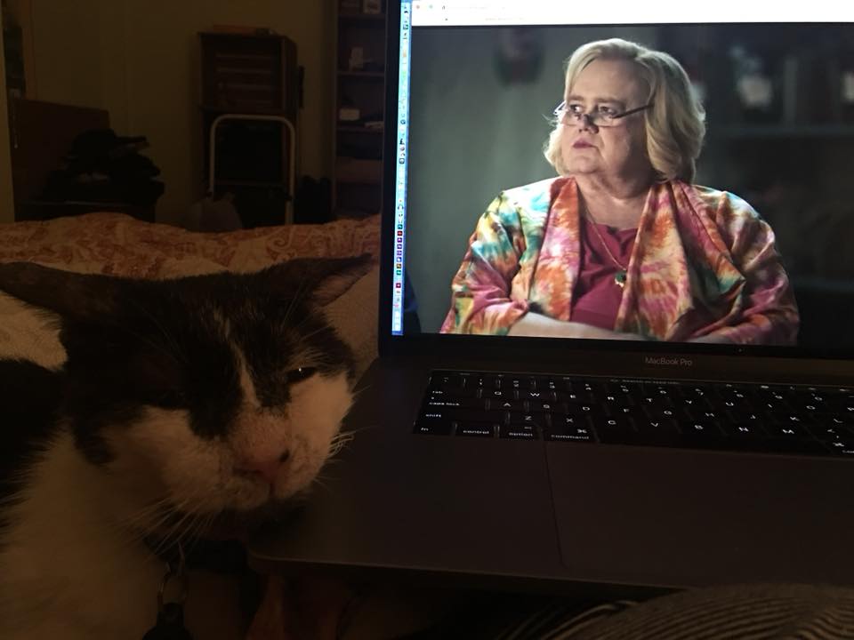 OMO is back in Manhattan and seems to enjoy Louie Anderson as Christine Baskets. Thank you, Anne, for giving OMO an amazing home. xo