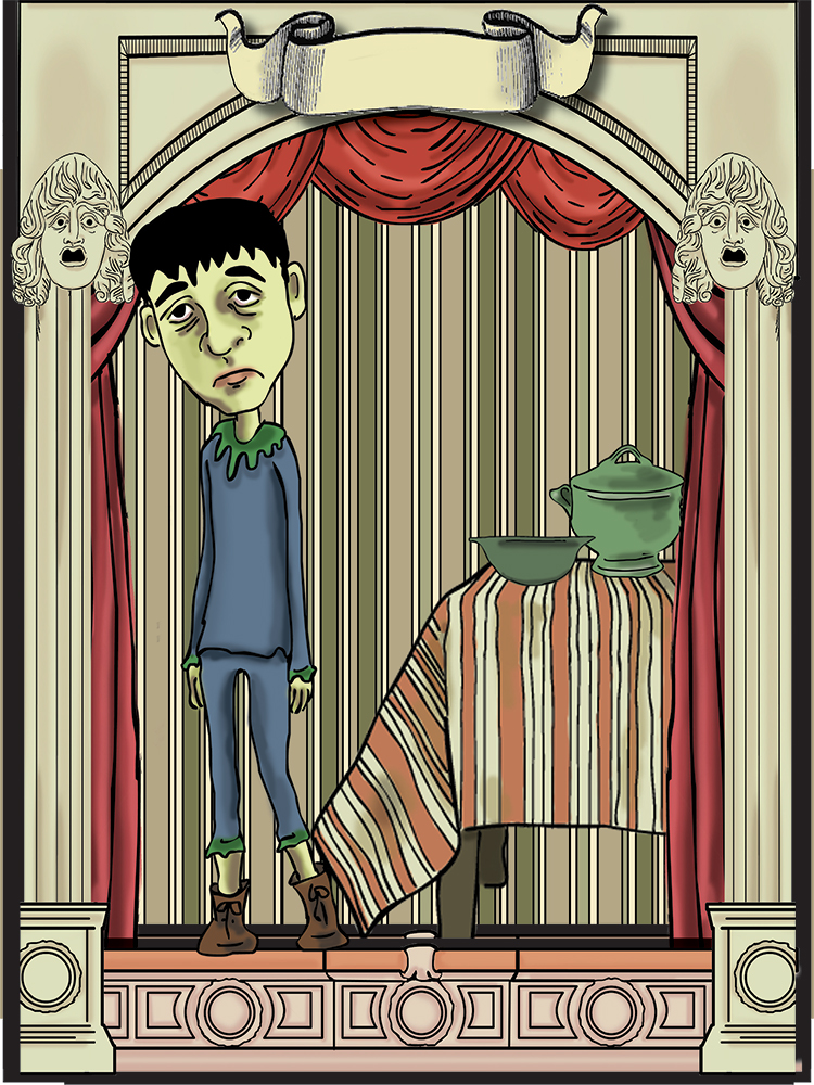 Scene from Augustus Who Would Not Eat His Soup