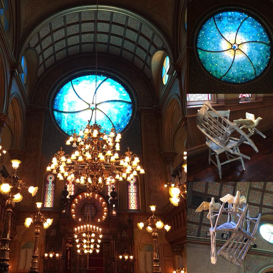 “Below the Horizon: Kiki Smith at Eldridge” - a site specific installation at the Museum at Eldridge Street. It’s definitely worth timing it so you can do a tour of the Synagogue. It is amazing. (As is the window designed by Deborah Gans and Kiki Smith.) (Thank you, Mindy!)