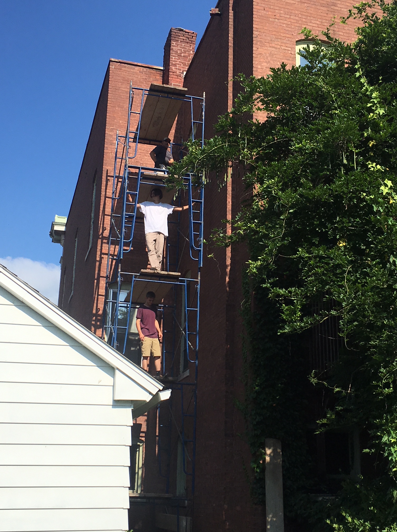 Scaffolding and Chimney Repair!