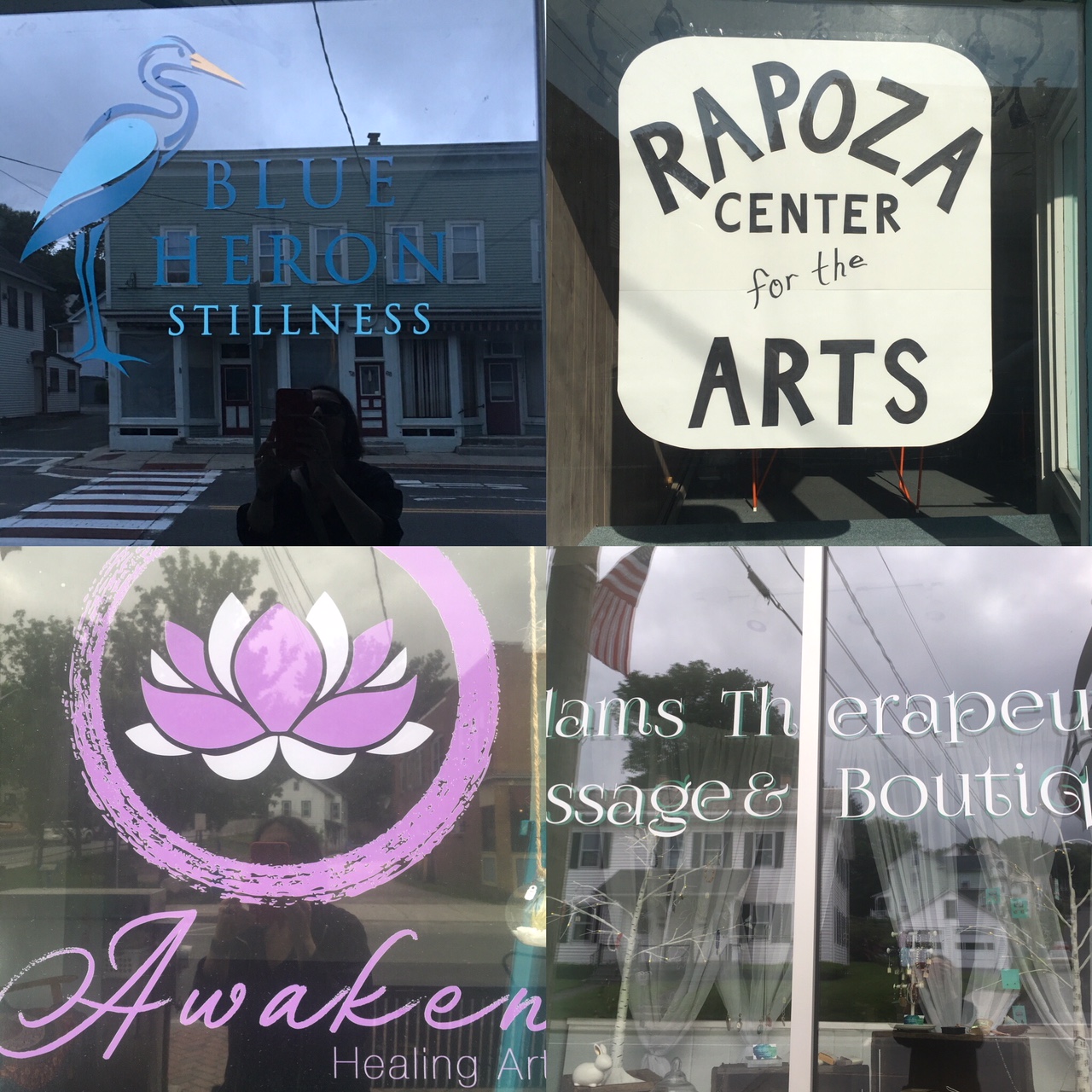 Summer street now has art classes, yoga and meditation classes, therapeutic massage, and assorted other healing arts.