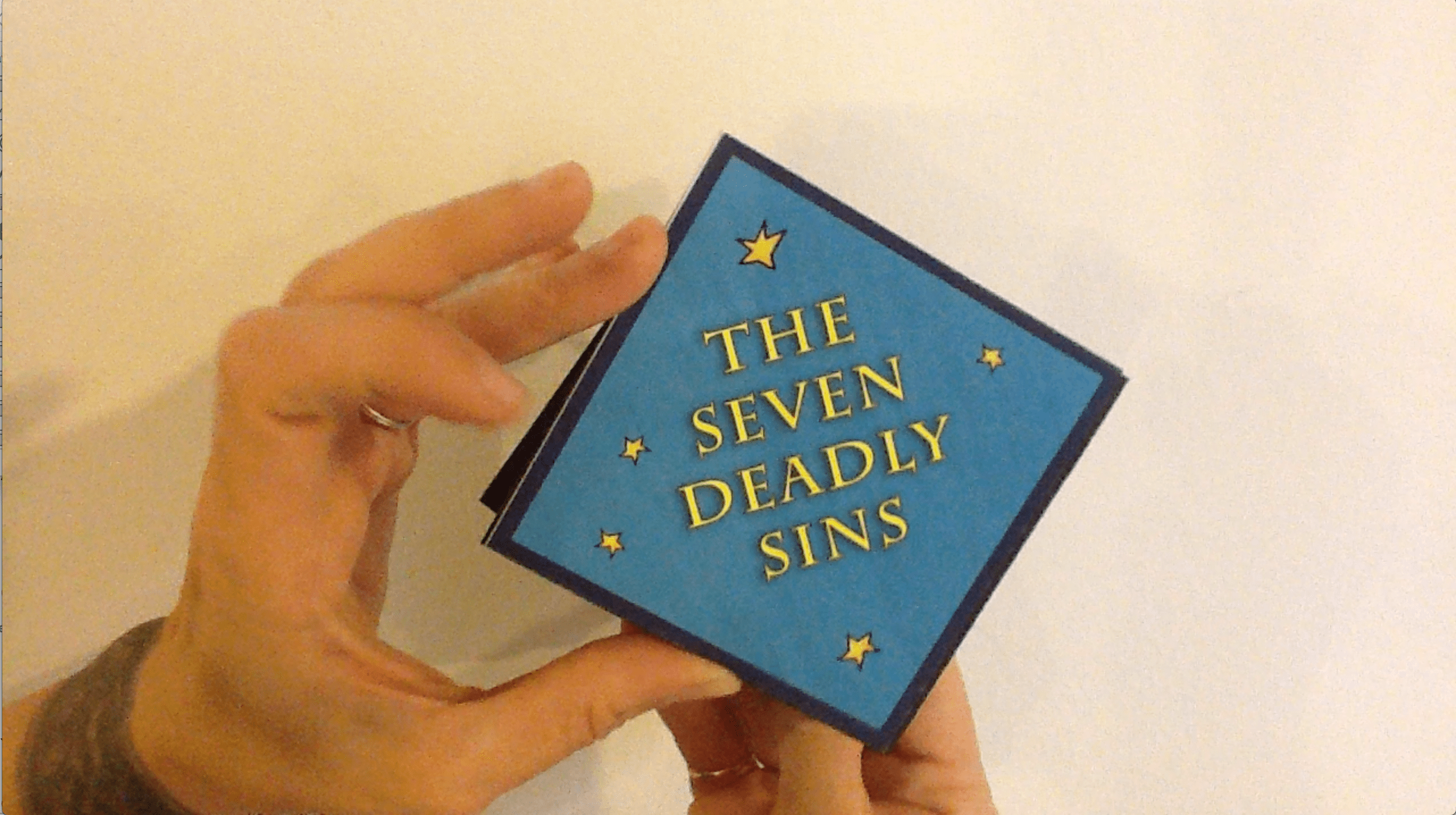 7 Deadly Sins Waterfall Card