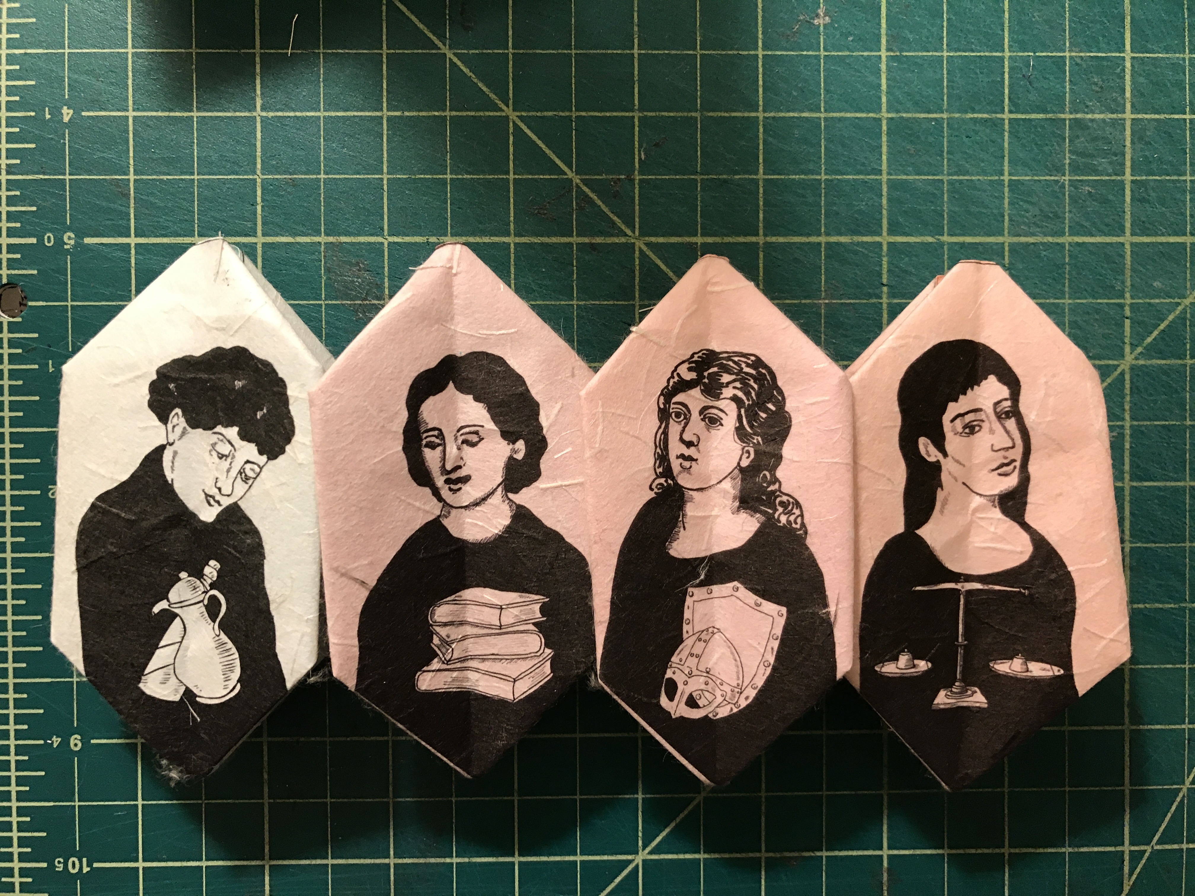 Temperence, Prudence, Fortitude, Justice - Closed Temperence, Prudence, Fortitude, Justice - Closed Front